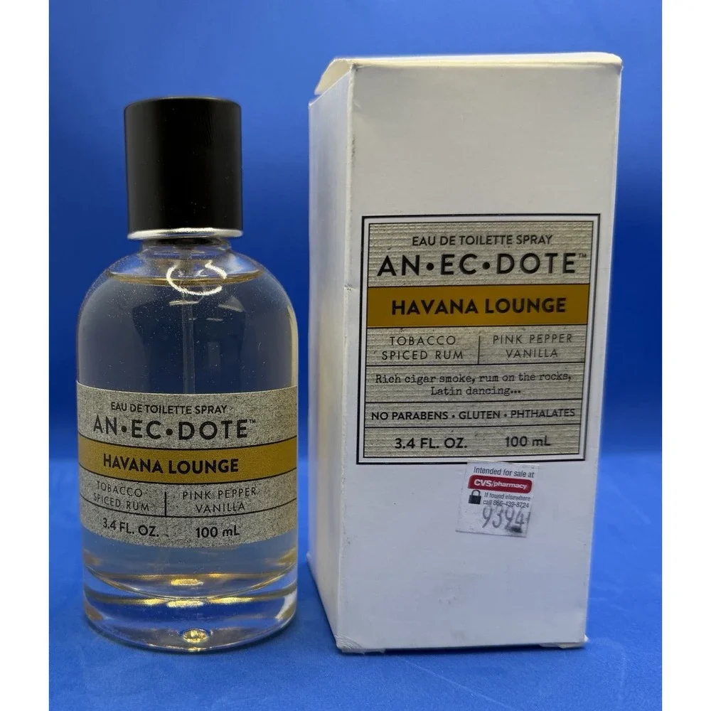 Anecdote Havana Lounge EDT Fragrangce spray, UNISEX, NEW in BOX, 3.4 Fl. oz.